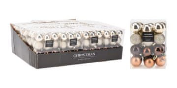 Božični okrasek BALL premera 3 cm HN, BAD mix (24 kosov)