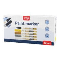 EASY PAINTMARKER Oljni marker z okroglo konico, 10 kosov v pakiranju, rumen