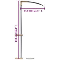 Vidaxl Kosa z brusnim kamnom 143 cm