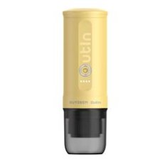 Buydeem Prenosni aparat za espresso Outin Nano - nežno rumena barva, 80 ml, 20 barov, segrevanje vode na 92 °C, mleta kava ali kapsule