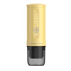 Buydeem Prenosni aparat za espresso Outin Nano - nežno rumena barva, 80 ml, 20 barov, segrevanje vode na 92 °C, mleta kava ali kapsule