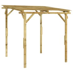 Vidaxl Vrtni nadstrešek impregnirana borovina 180x180x189 cm