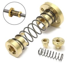 Start3Dprint 2kosa T8 TR8x8 protizračna medeninasta trapezna matica s prirobnico
