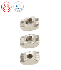 Start3Dprint 50kosov M5 Kladivasta matica za utor 6 LKC, nikljano jeklo, primerna za 6 mm utor