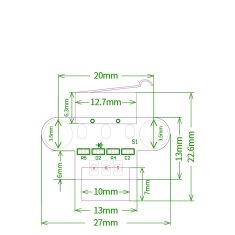 Start3Dprint 2kosa Mehansko končno stikalo z 1m kablom za 3D tiskalnik in CNC