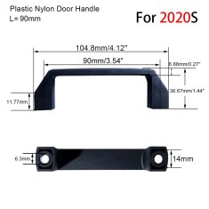 Start3Dprint 2kosa Plastični ročaj za aluminijasti profil 20 mm, dolžina 90 mm, LKC