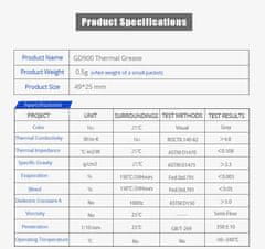 Start3Dprint GD900 termalna pasta 0,5g - paket 20 kosov, toplotna prevodnost 4,8W za hlajenje CPU/GPU