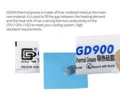 Start3Dprint GD900 termalna pasta 0,5g - paket 20 kosov, toplotna prevodnost 4,8W za hlajenje CPU/GPU
