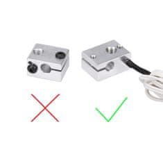 Start3Dprint HT-NTC100K B3950 visoko temperaturni senzor, -50°C do 350°C, 1m kabel, XH2.54 priključek