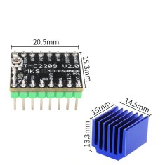 Start3Dprint MKS TMC2209 driver za koračne motorje s senzorless homingom in tihim delovanjem