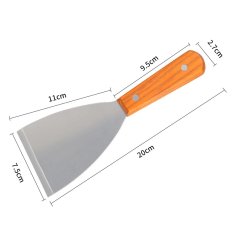 Start3Dprint Ergonomska lopatica iz nerjavečega jekla z lesenim ročajem za odstranjevanje izdelkov s grelne postelje 3D-tiskalnika