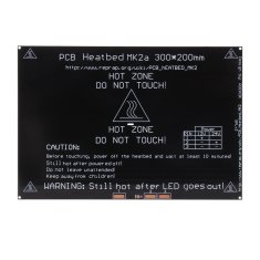 Start3Dprint MK2a aluminijasta grelna plošča 300x200x3mm - 12V / 24V za 3D tiskalnike