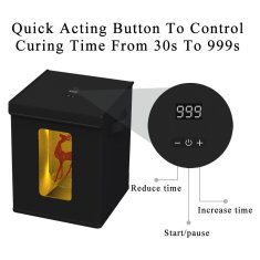 Start3Dprint Zložljiva UV škatla za utrjevanje smole za 3D tiskalnik z vrtljivo mizo - kompatibilna s SLA/DLP/LCD