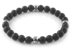 Guess Moška zapestnica z biseri 4G Icon JUMB02117JWSTBKT/U