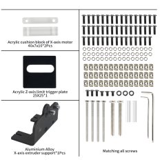 Start3Dprint Komplet za nadgradnjo Creality CR-10 XZ osi z linearnimi vodili MGN12H BLV, komplet 380 mm/470 mm