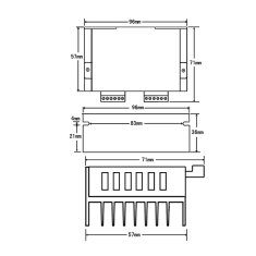 Start3Dprint TB6600 krmilnik koračnega motorja, aluminijasto ohišje, do 4A, 9-42V DC, do 32 mikro korakov