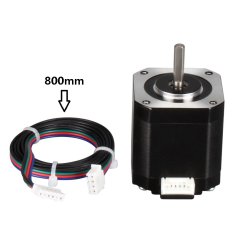 Start3Dprint Nema 17 bipolarni koračni motor HD6412-06 2A z 800 mm kablom in 480mN.cm zadrževalnim navorom