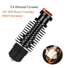 Start3Dprint V6 Hotend keramični grelni komplet - hitro segrevanje, bi-metal hladilni prehod, 24V