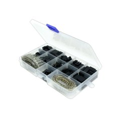 Start3Dprint Komplet Dupont konektorjev 2,54 mm - 620 kosov, črna plastika, združljivo z 18-26AWG