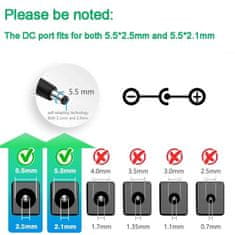 Start3Dprint Napajalni adapter DC 12V 5A, priključek 5,5×2,5 mm, univerzalni vhod, zaščitne funkcije