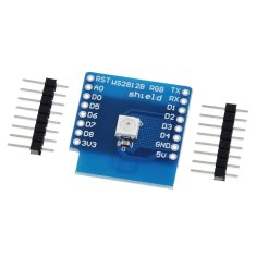 Start3Dprint D1 WS2812 RGB LED Shield za Wemos D1 Mini - Naslovljiv večbarvni modul (5V, združljiv z ESP8266)