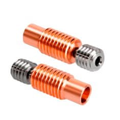 Start3Dprint Navojno grlo iz titana in bakra za V6 Hotend - filament 1,75 mm, navoji M7/M6, dolžina 22 mm
