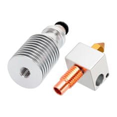Start3Dprint Navojno grlo iz titana in bakra za V6 Hotend - filament 1,75 mm, navoji M7/M6, dolžina 22 mm
