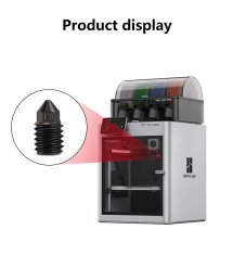Start3Dprint 5kosov 0.4mm Medeninaste šobe za 3D tiskalnike Bambu Lab X1 Carbon &amp; P1P, M6, filament 1,75 mm