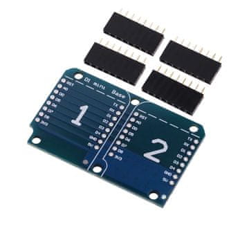 Start3Dprint D1 2x Proto Board Shield za WeMos D1 Mini in Mini Pro - Horizontalna razširitev