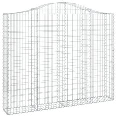 Vidaxl Obokane gabion košare 20kosov 200x30x160/180cm pocinkano železo