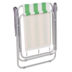 Vidaxl Zložljiv stol za kampiranje 2 kosa zeleno/beli jeklo 52x62x75cm