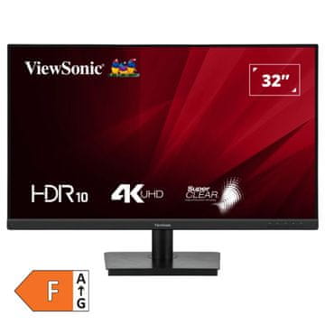 Viewsonic VA3208-4K-HD 81,28 cm (32") 4K UHD VA HDR10 HDMI/DP monitor