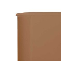 Vidaxl 9-panelni vetrobran tkanina 1200x160 cm taupe