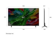 LG 65QNED85A3C pametni televizor, 164 cm, 4K UHD, QNED, MiniLED (65QNED85A3C.AEU)