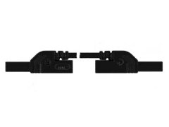 UNBRANDED Merilni kabel z zaščitenim kontaktom 4 mm 50 cm / črn (Mlb-Sh/Ws 50/1) 