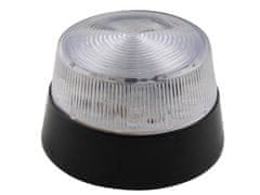 UNBRANDED LED utripajoča luč - prozorna - 12 Vdc - Ø 77 mm 
