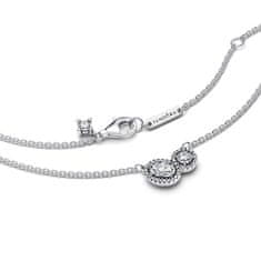 Pandora Srebrna ogrlica Embracing halo Timeless 393632C01-45
