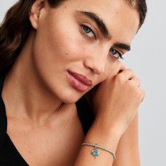 Pandora Srebrni obesek Delfini z modrim muranskim steklom 793924C01