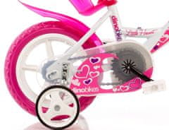 Dino bikes Dekliško kolo 12" - 2024 bela
