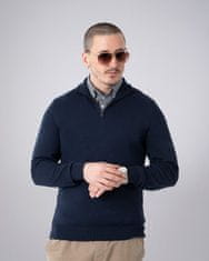 PANTONECLO Moški pulover z zadrgo in imitacijo srajce – eleganten in udoben, XL
