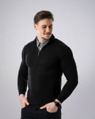 PANTONECLO moški pulover z zadrgo in imitacijo srajce – eleganten in udoben, 2XL