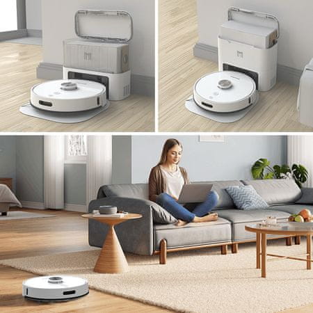 Mamibot EXVAC800S Macho robotski sesalnik, 5000 Pa, črn 