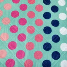 Spokey PICNIC DOTS Piknik odeja okrogla, premer 140 cm