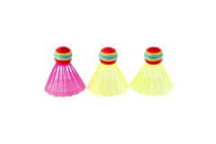 Teddies Set za badminton za otroke kovina/plastenke 2 palici + 1 košara 2 barvi v mreži