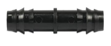 Jason Priključek za cev POM 32 mm valovit, 6 barov, črne barve