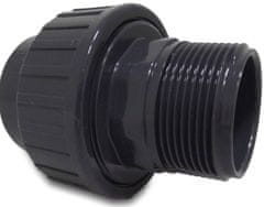 shumee Profec PVC-U prehodni vijak 63 mm x 2"" KW x GZ 10bar siv