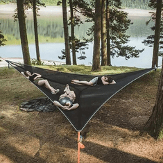 Smania Viseča mreža za več oseb (4 x 4 x 4 m) HammockMax | Prenosna viseča mreža | Družinska viseča mreža