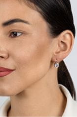 Brilio Silver Pozlačeni viseči uhani s kubičnim cirkonom EA1201Y