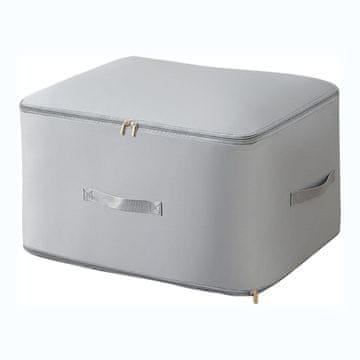 Netscroll Torba za shranjevanje oblačil, odej in posteljnine, zadrga za kompresijo, vodoodbojna in zložljiva, vreča za oblačila, siva, SaveSpace