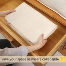 Netscroll Torba za shranjevanje oblačil, odej in posteljnine, zadrga za kompresijo, vodoodbojna in zložljiva, vreča za oblačila, siva, SaveSpace, 40 cm